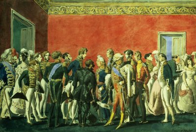A Reception in the Embassy of Teheran by Russian School